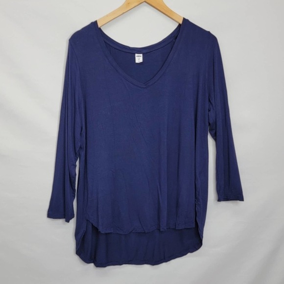 OLD Navy quarter length sleeve High low cut - Picture 2 of 9